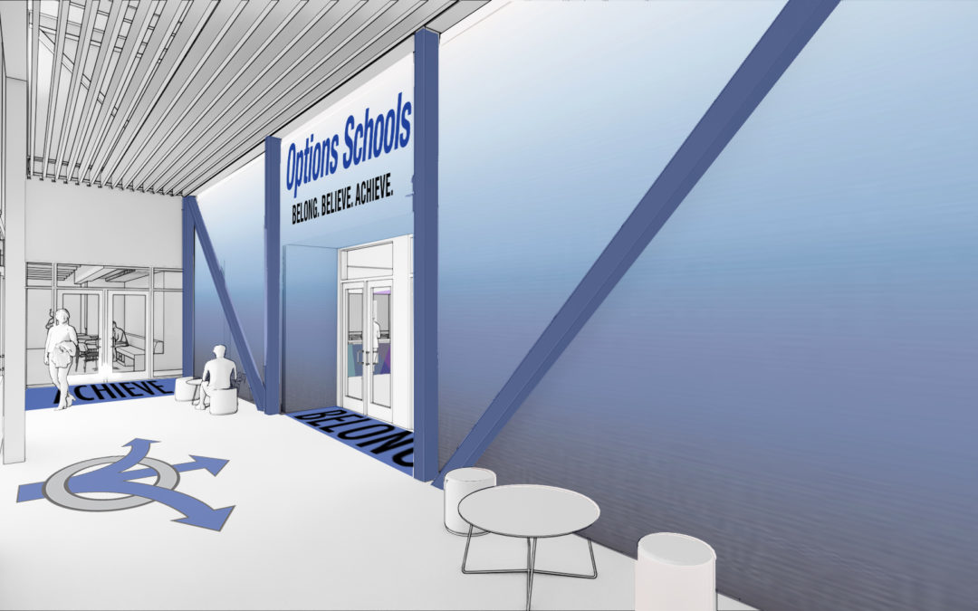 View inside Options-Westfield campus, coming Fall 2021