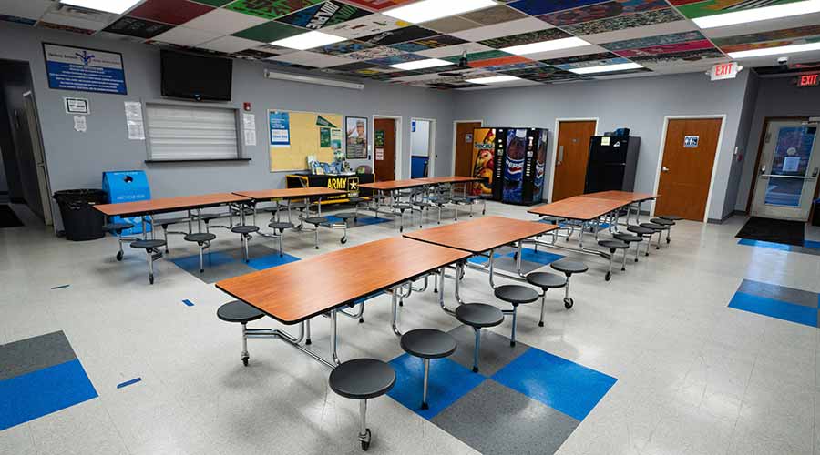 Options Charter School cafeteria 