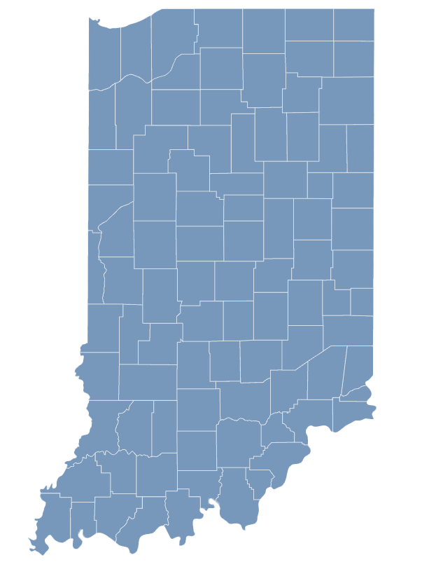 Map of Indiana